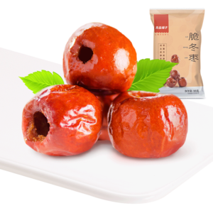 良品鋪?zhàn)狱S驊脆冬棗35g*2空心無(wú)核酥脆脆棗紅棗棗子果干零食大棗